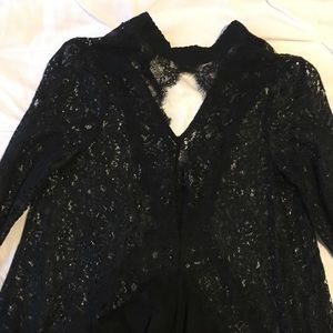 Free people black lace dress